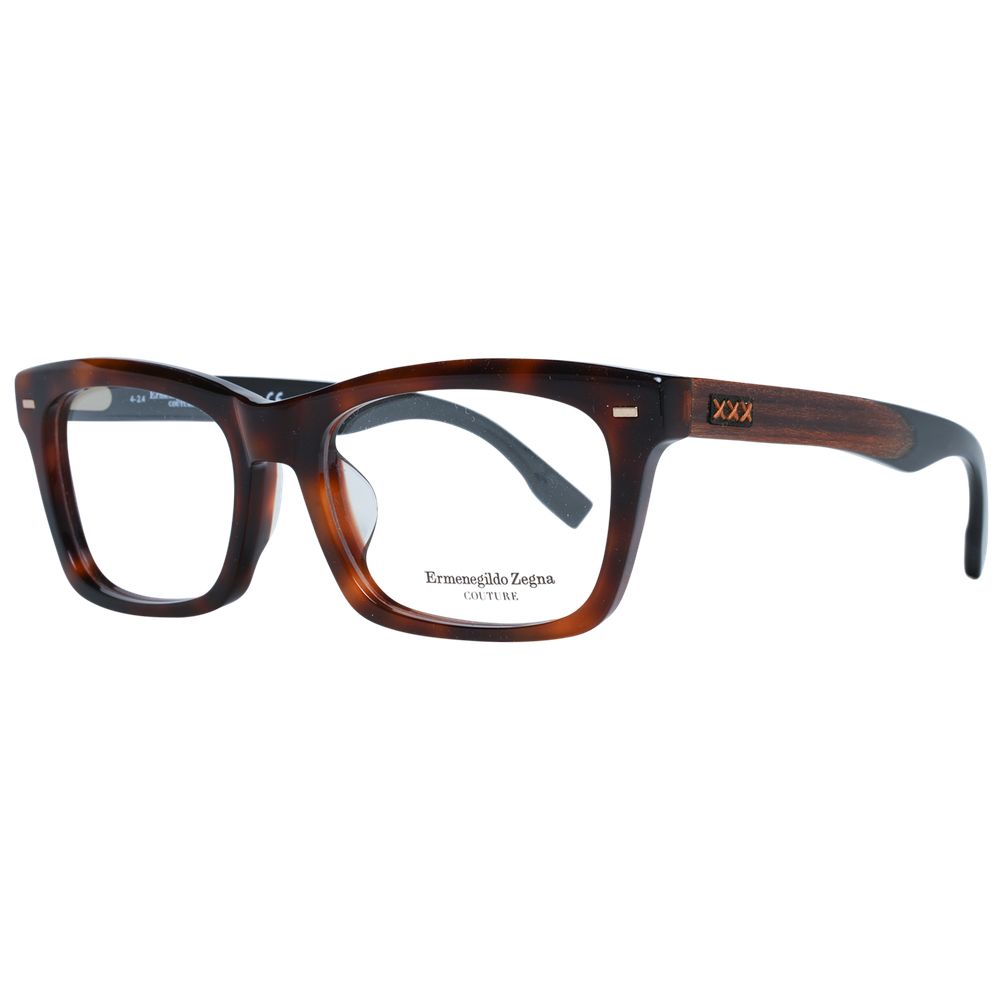 Montures de lunettes marron Ermenegildo Zegna pour homme