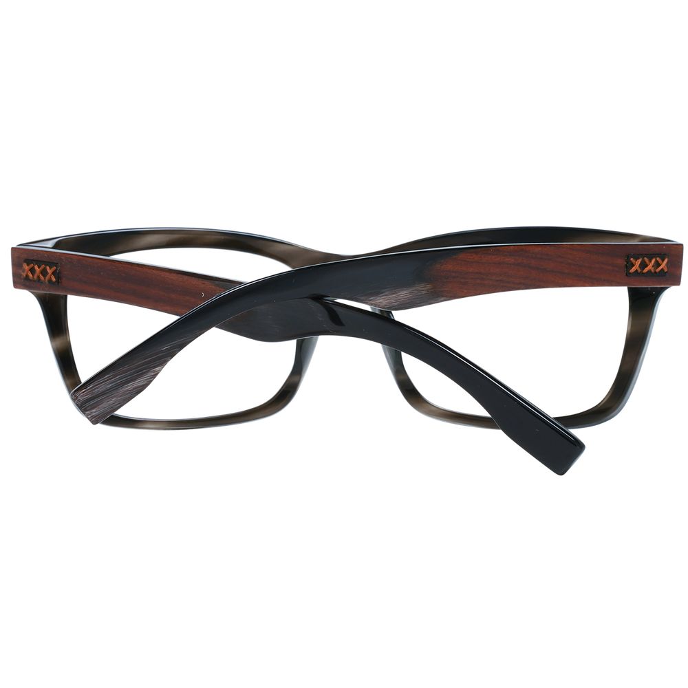 Montures de lunettes Ermenegildo Zegna grises pour homme