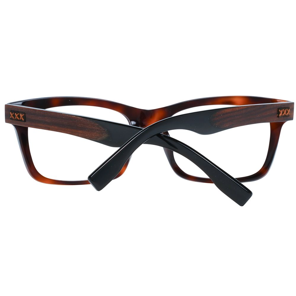 Montures de lunettes marron Ermenegildo Zegna pour homme