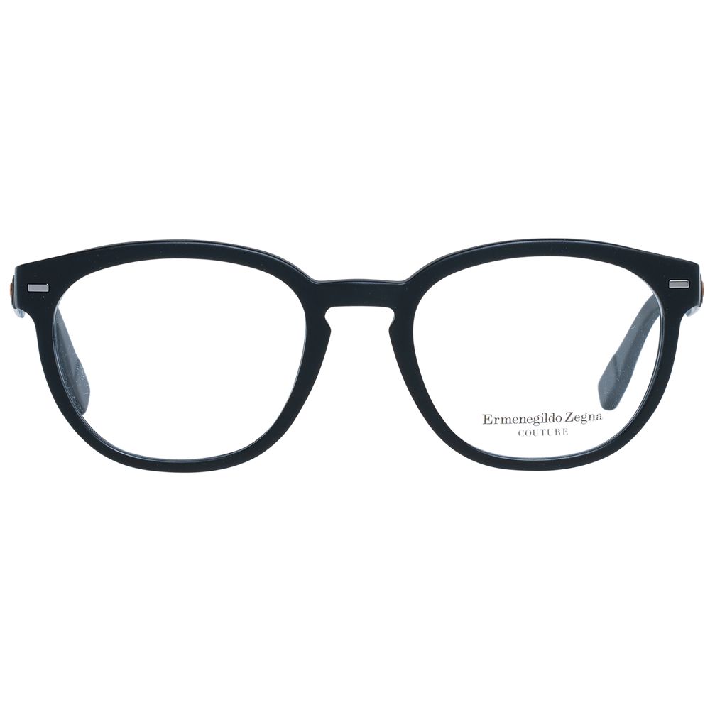 Montures de lunettes noires Ermenegildo Zegna pour homme