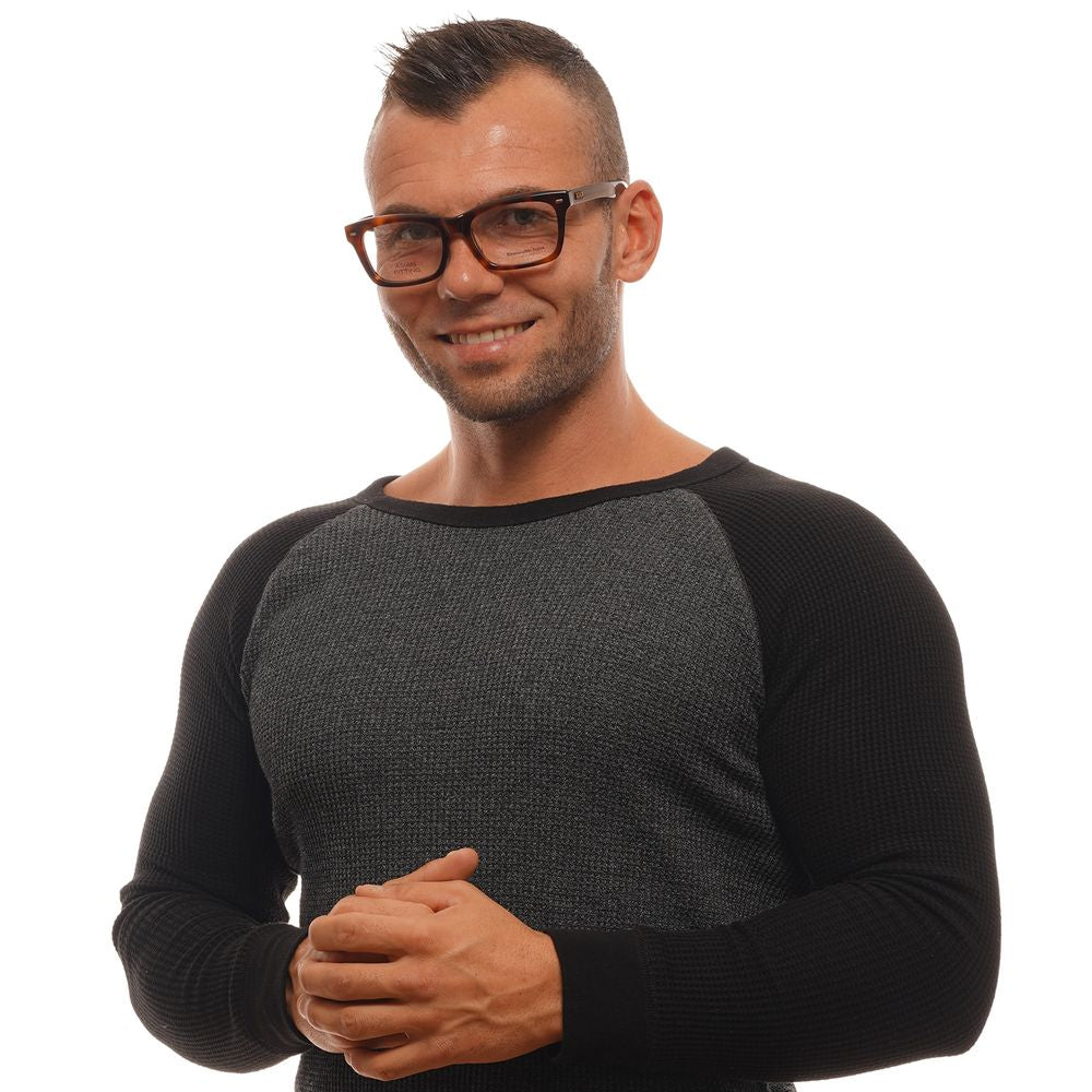 Montures de lunettes marron Ermenegildo Zegna pour homme