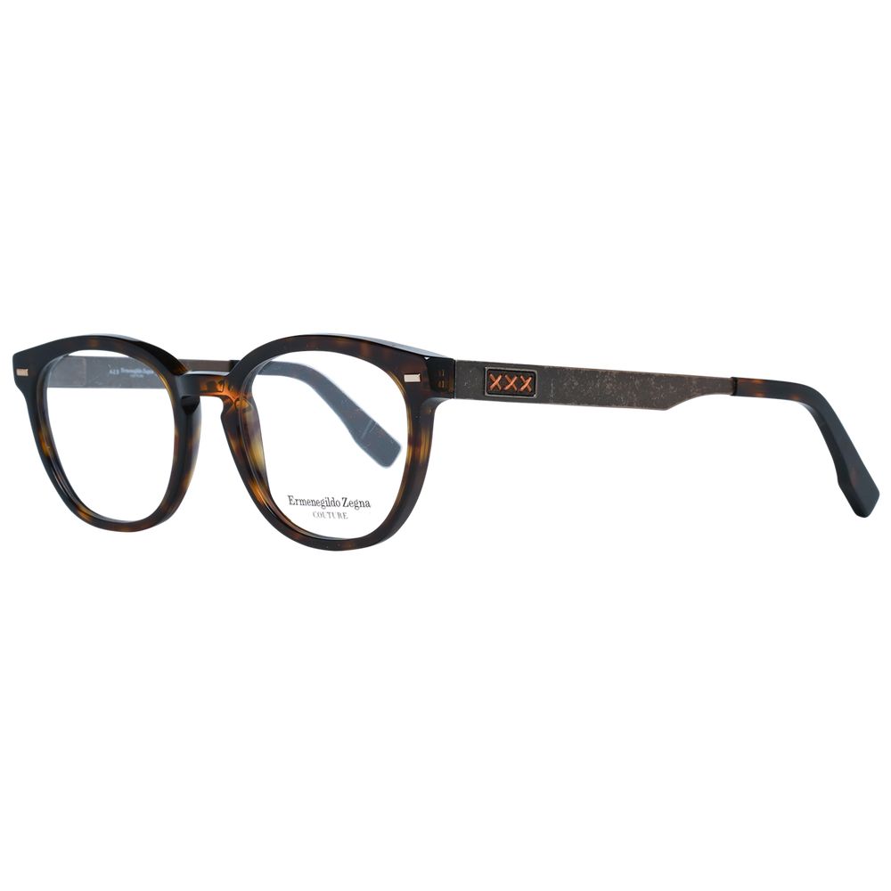 Montures de lunettes marron Ermenegildo Zegna pour homme