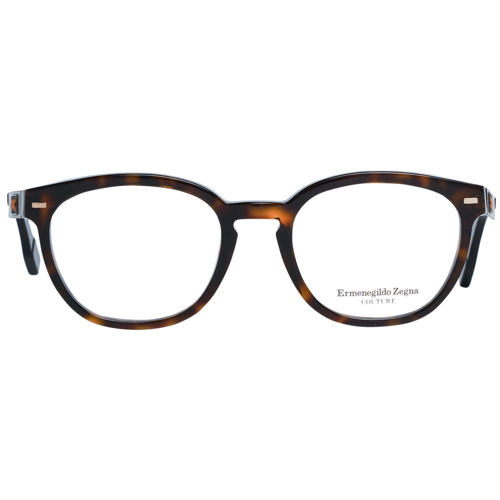 Montures de lunettes marron Ermenegildo Zegna pour homme