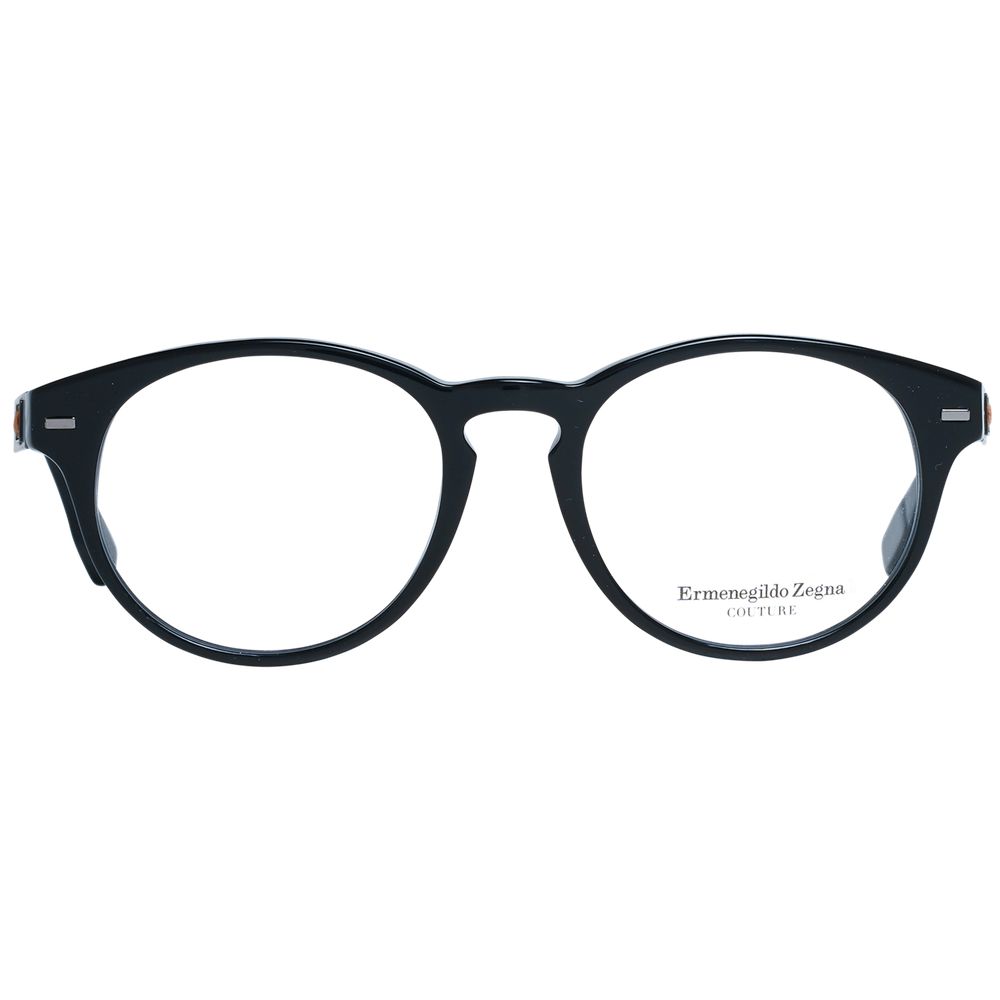 Montures de lunettes noires Ermenegildo Zegna pour homme