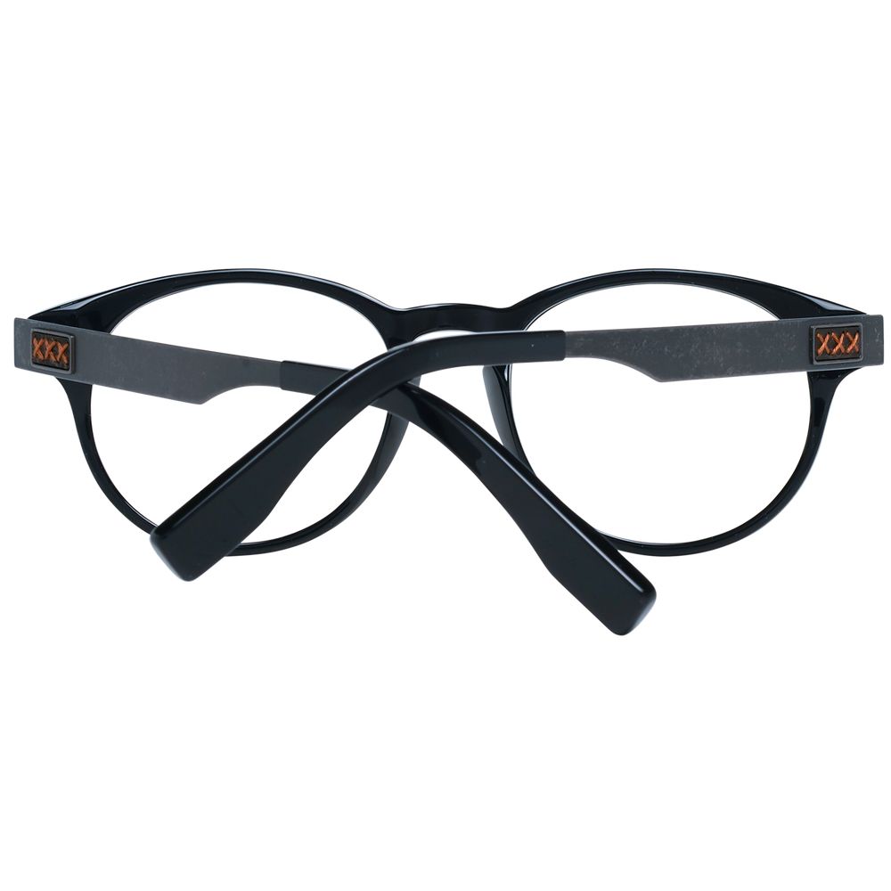 Montures de lunettes noires Ermenegildo Zegna pour homme