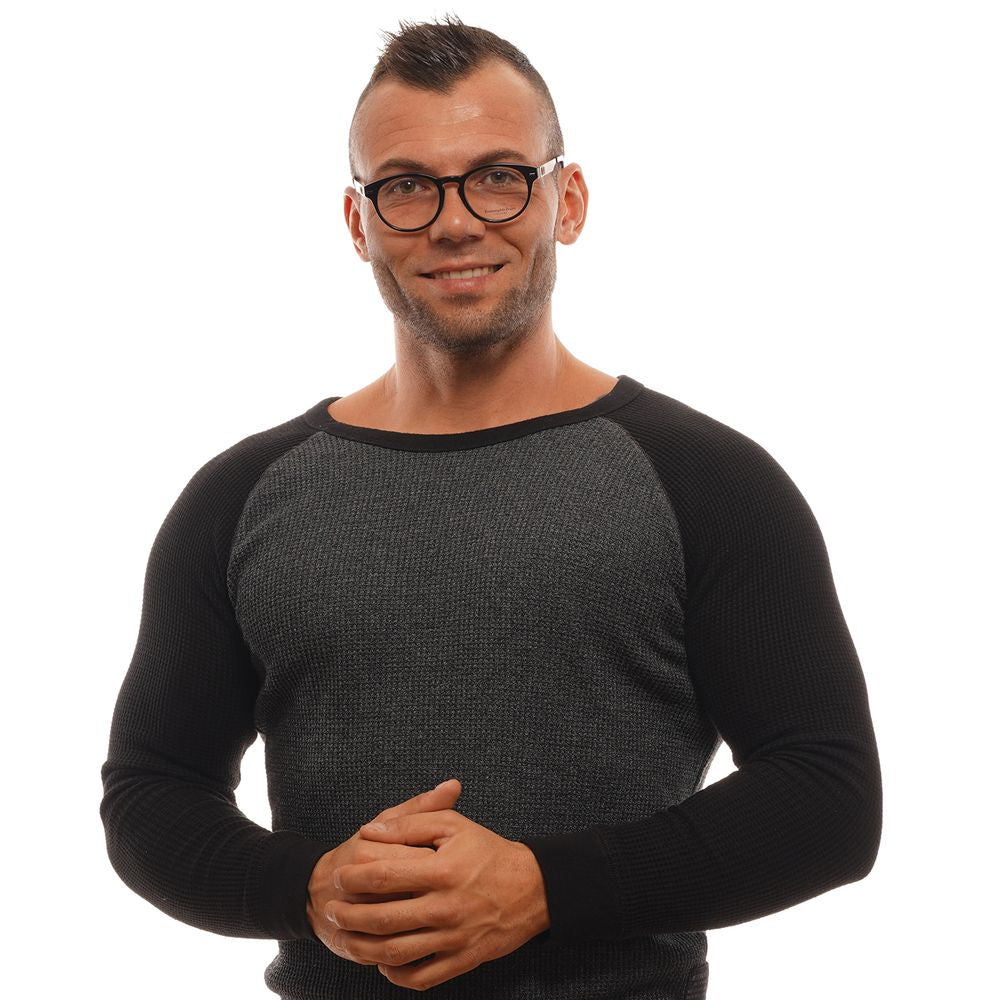 Montures de lunettes noires Ermenegildo Zegna pour homme