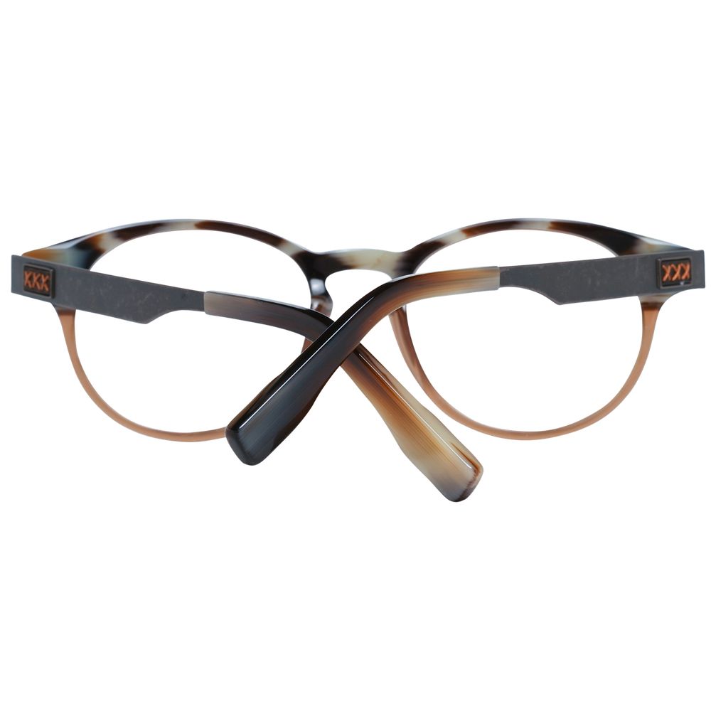 Montures de lunettes marron Ermenegildo Zegna pour homme