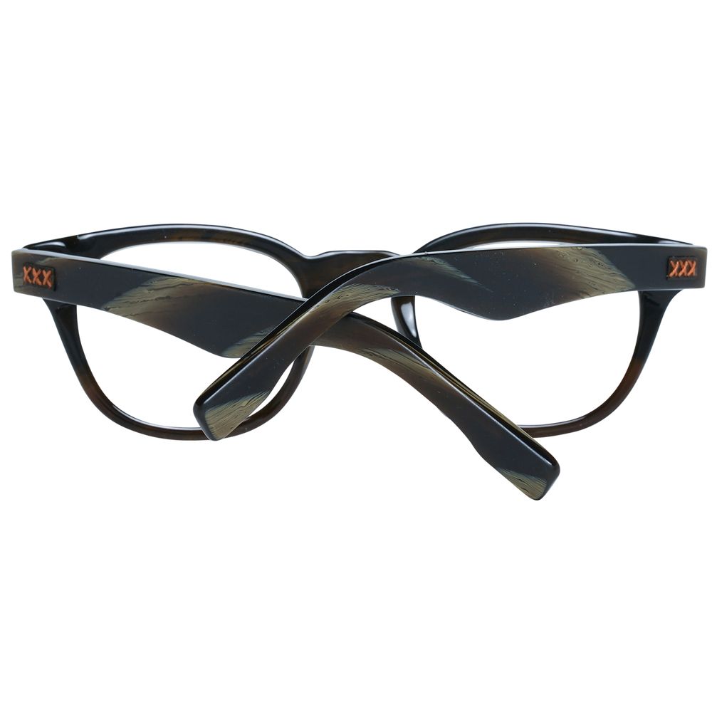 Montures de lunettes Ermenegildo Zegna Olive pour homme