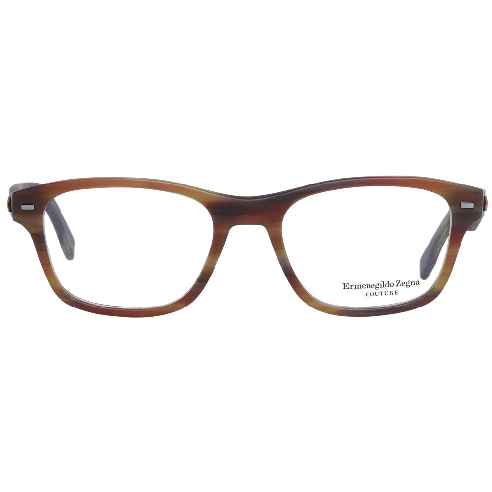 Montures de lunettes marron Ermenegildo Zegna pour homme