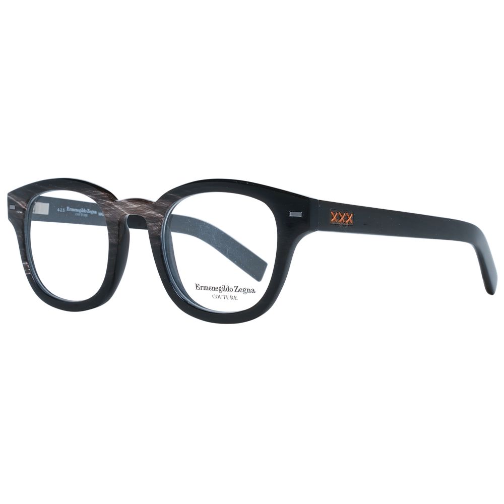 Montures de lunettes marron Ermenegildo Zegna pour homme