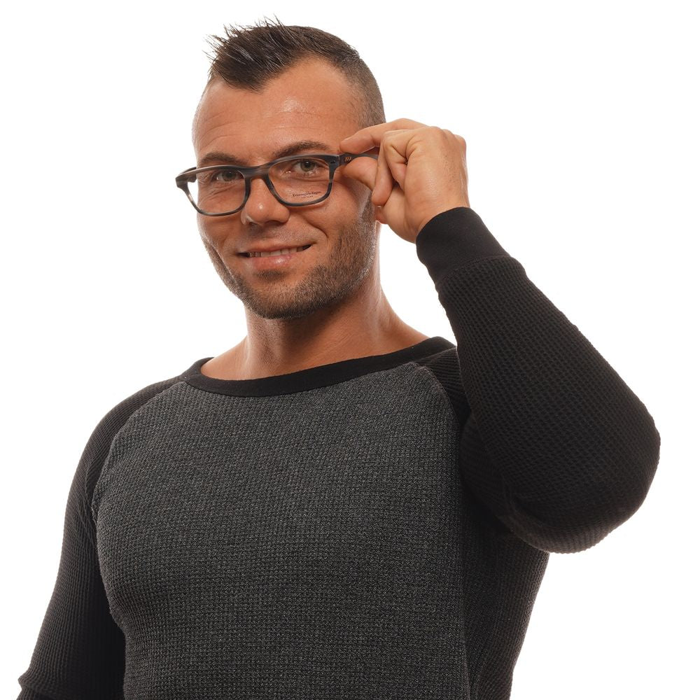 Montures de lunettes Ermenegildo Zegna grises pour homme