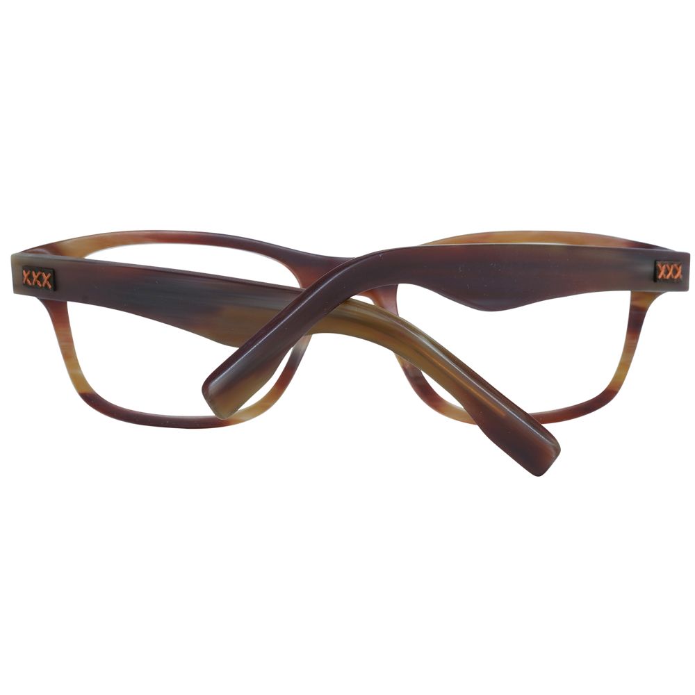 Montures de lunettes marron Ermenegildo Zegna pour homme