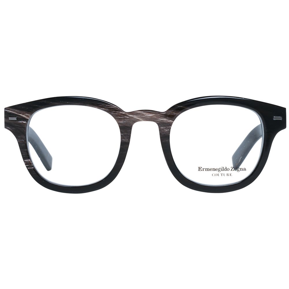 Montures de lunettes marron Ermenegildo Zegna pour homme