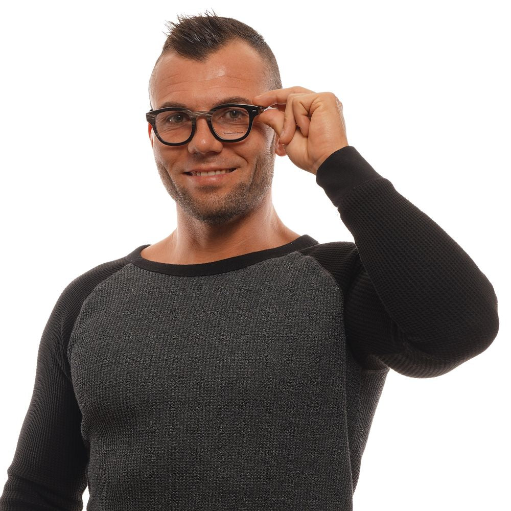 Montures de lunettes marron Ermenegildo Zegna pour homme