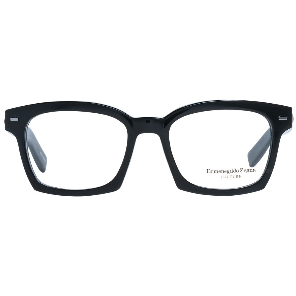 Montures de lunettes noires Ermenegildo Zegna pour homme