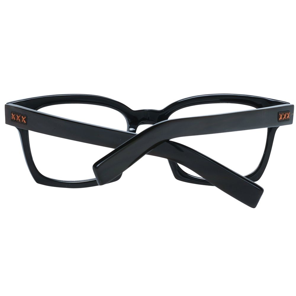 Montures de lunettes noires Ermenegildo Zegna pour homme