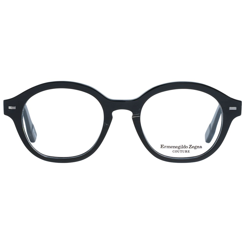 Montures de lunettes noires Ermenegildo Zegna pour homme