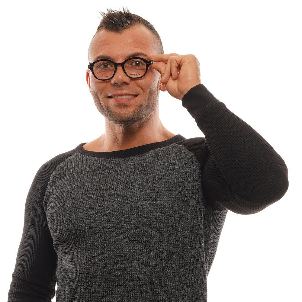 Montures de lunettes noires Ermenegildo Zegna pour homme