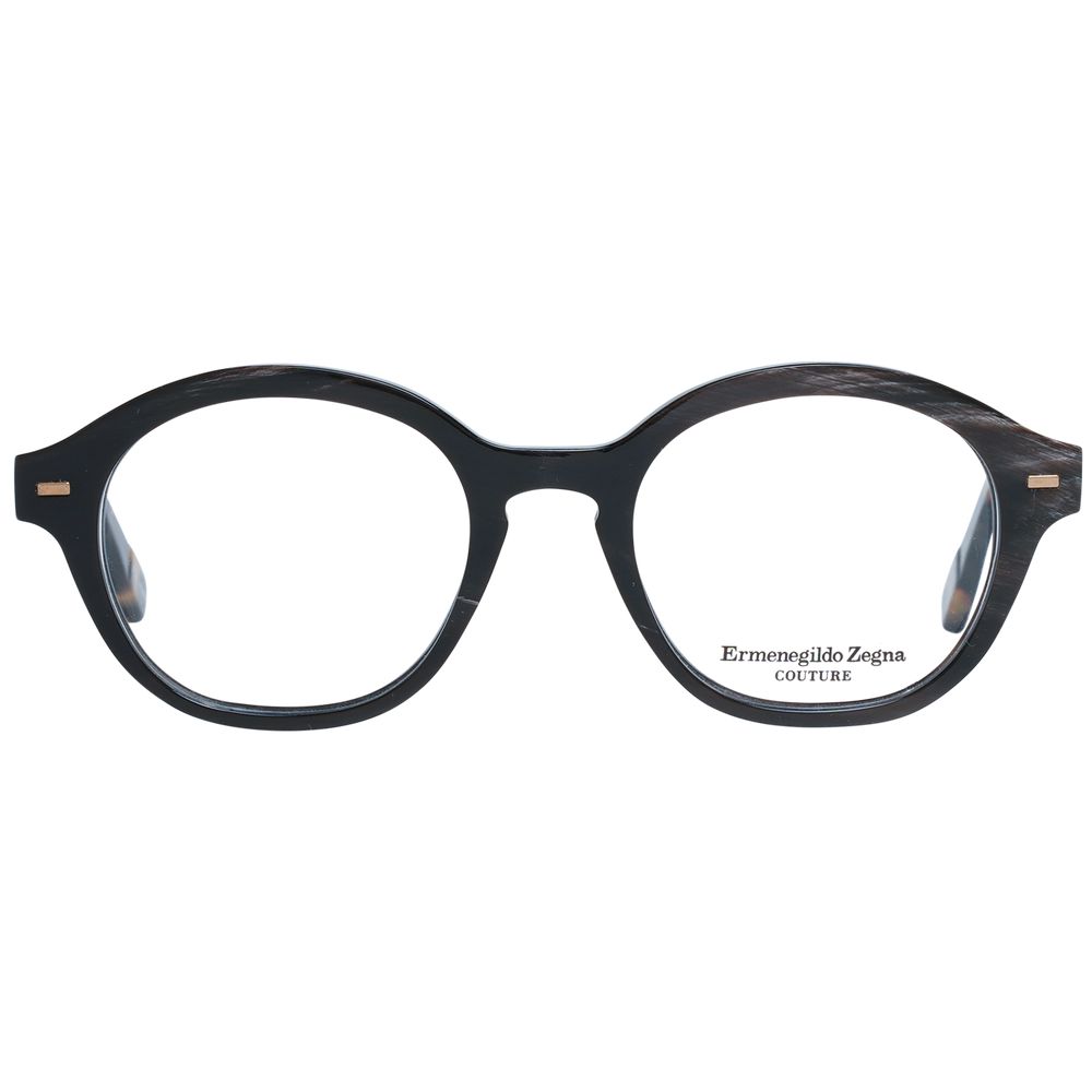 Montures de lunettes marron Ermenegildo Zegna pour homme