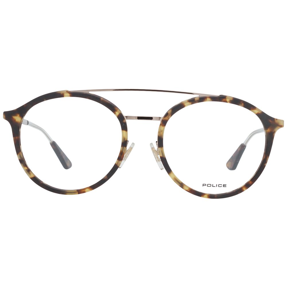 Montures optiques marron pour hommes de la police