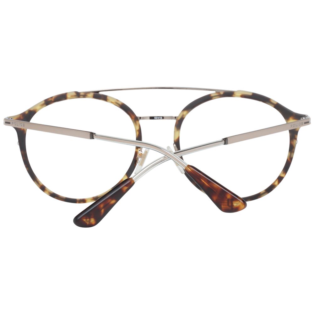 Montures optiques marron pour hommes de la police