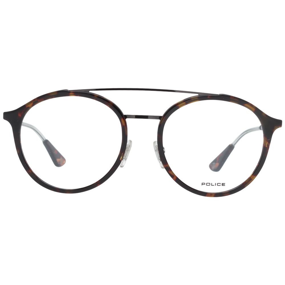 Montures optiques marron pour hommes de la police