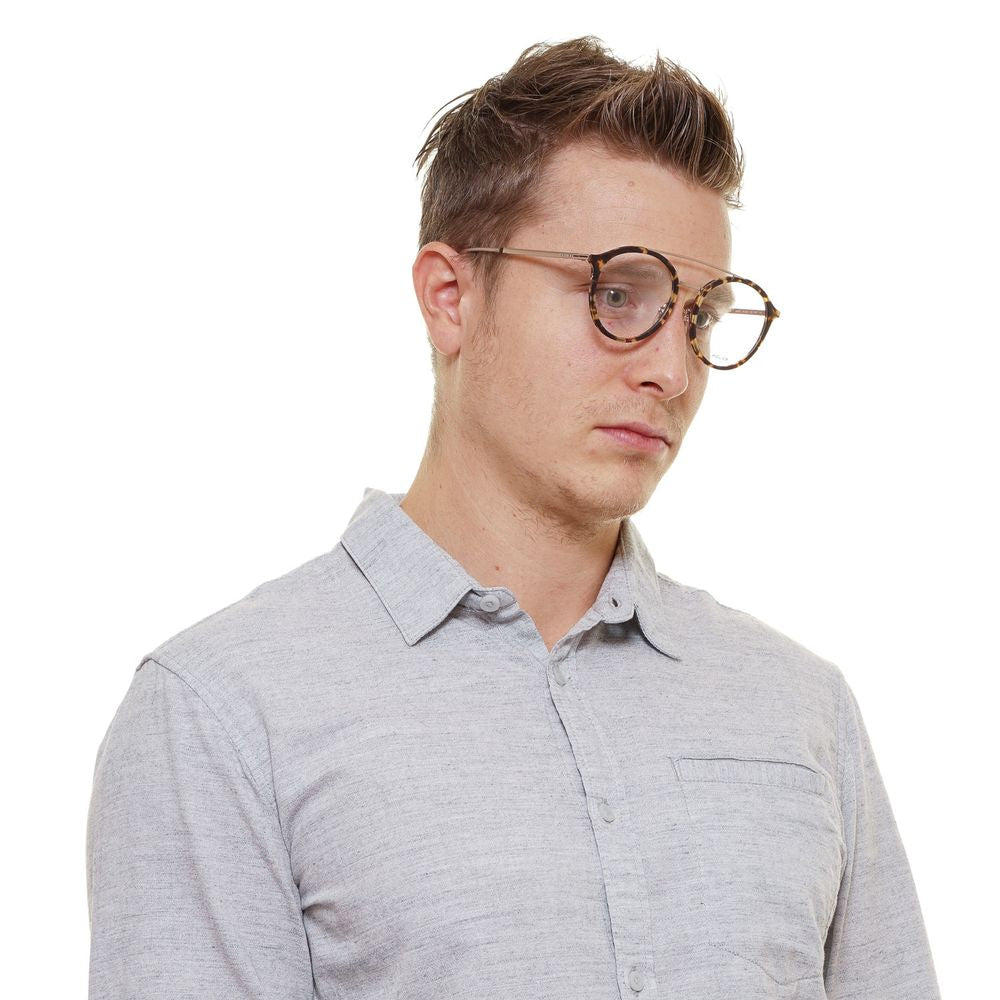 Montures optiques marron pour hommes de la police