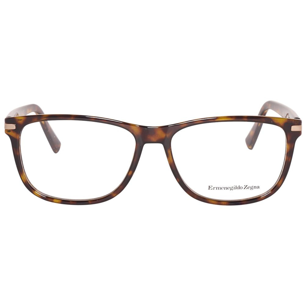 Montures de lunettes marron Ermenegildo Zegna pour homme