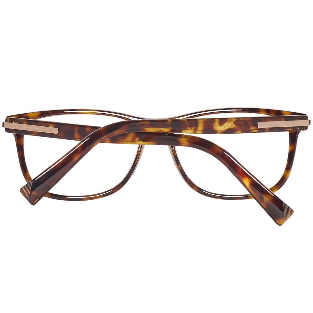 Montures de lunettes marron Ermenegildo Zegna pour homme