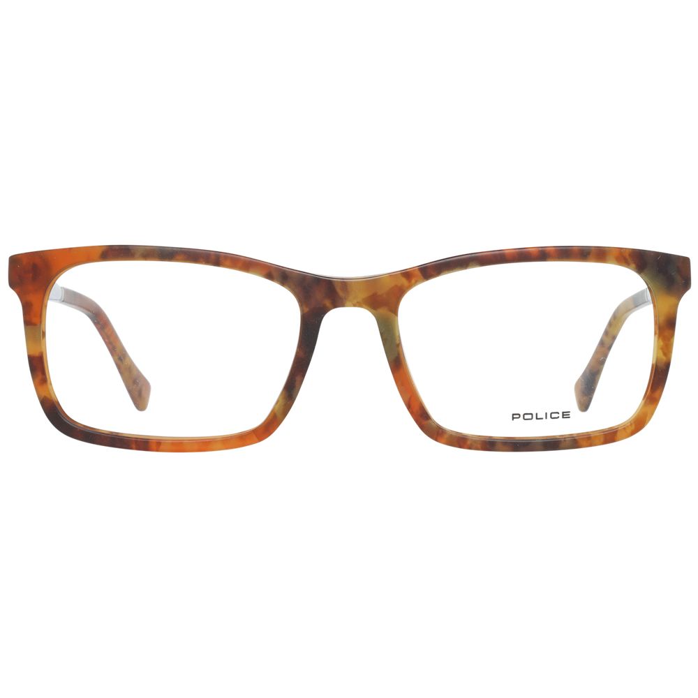 Montures optiques marron pour hommes de la police