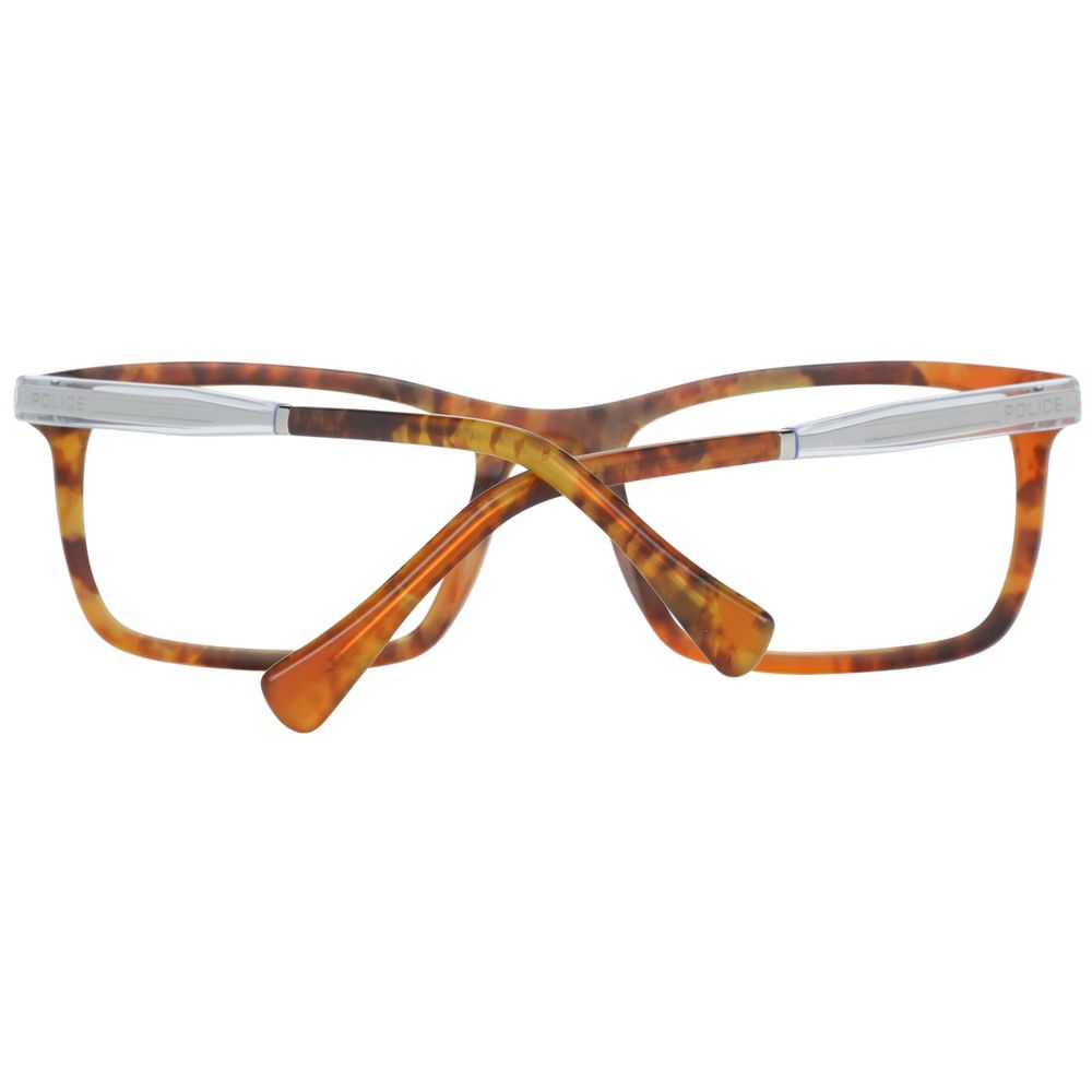 Montures optiques marron pour hommes de la police
