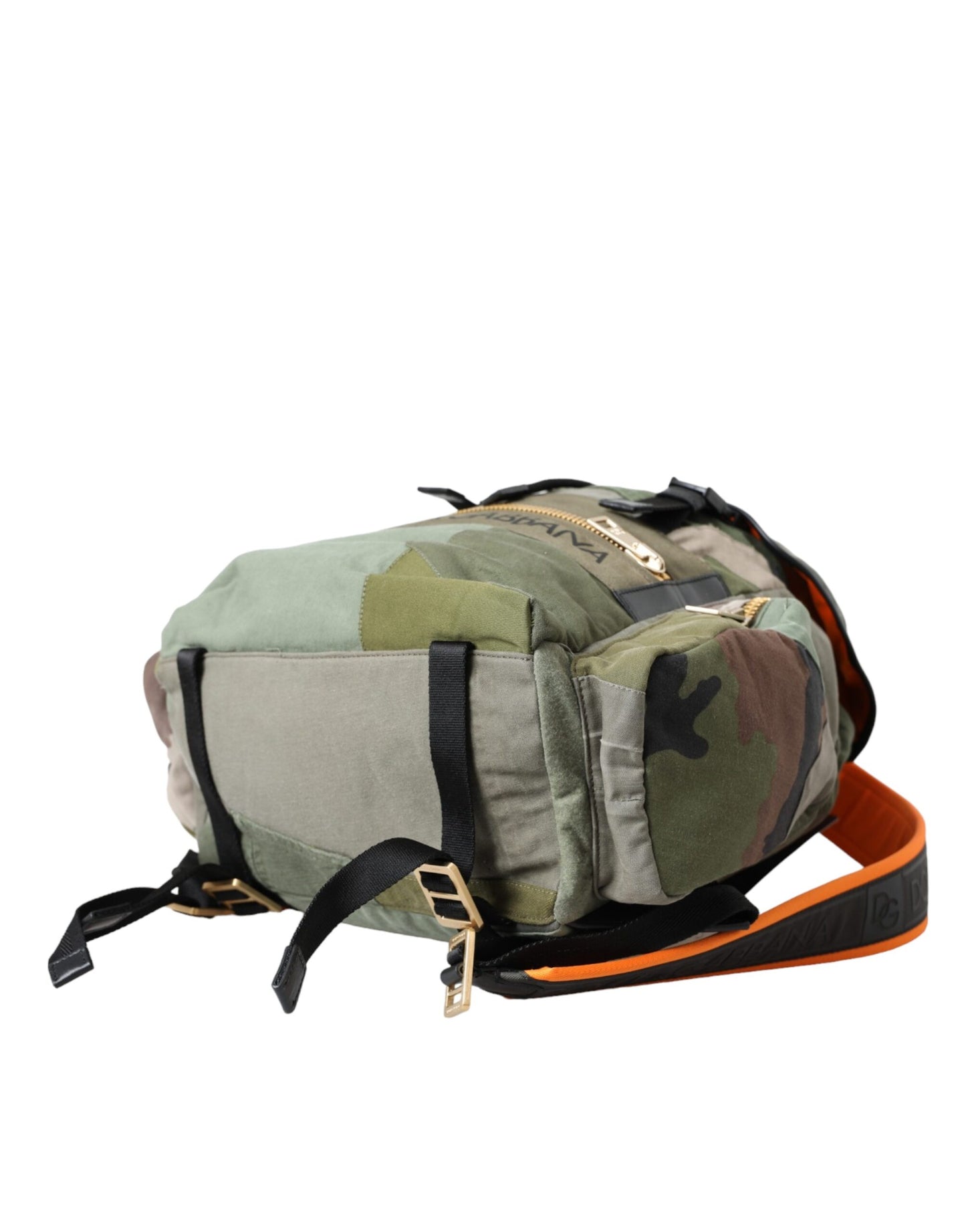 Sac à dos patchwork vert militaire Dolce & Gabbana