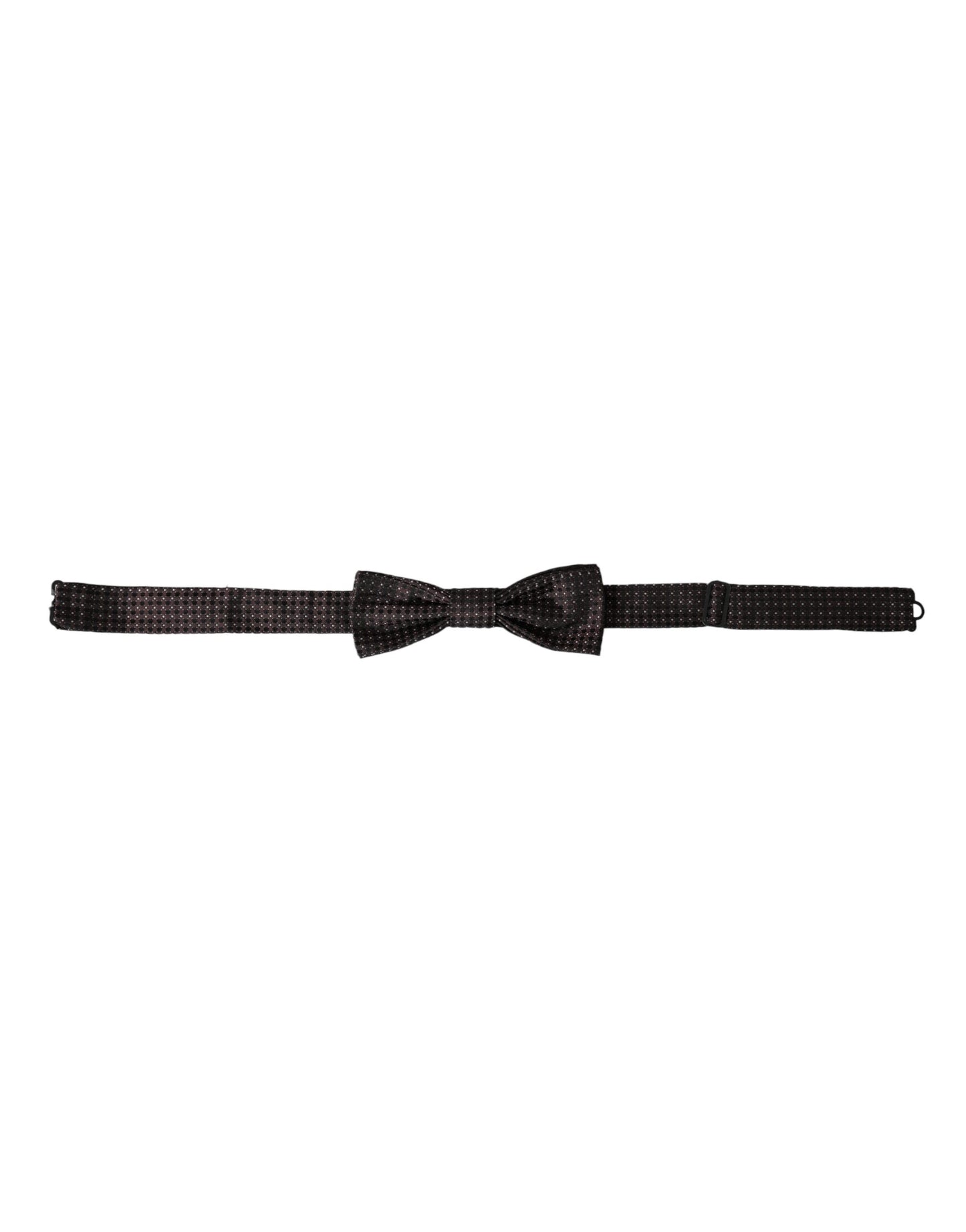 Nœud papillon ajustable en soie marron fantaisie Dolce & Gabbana pour homme