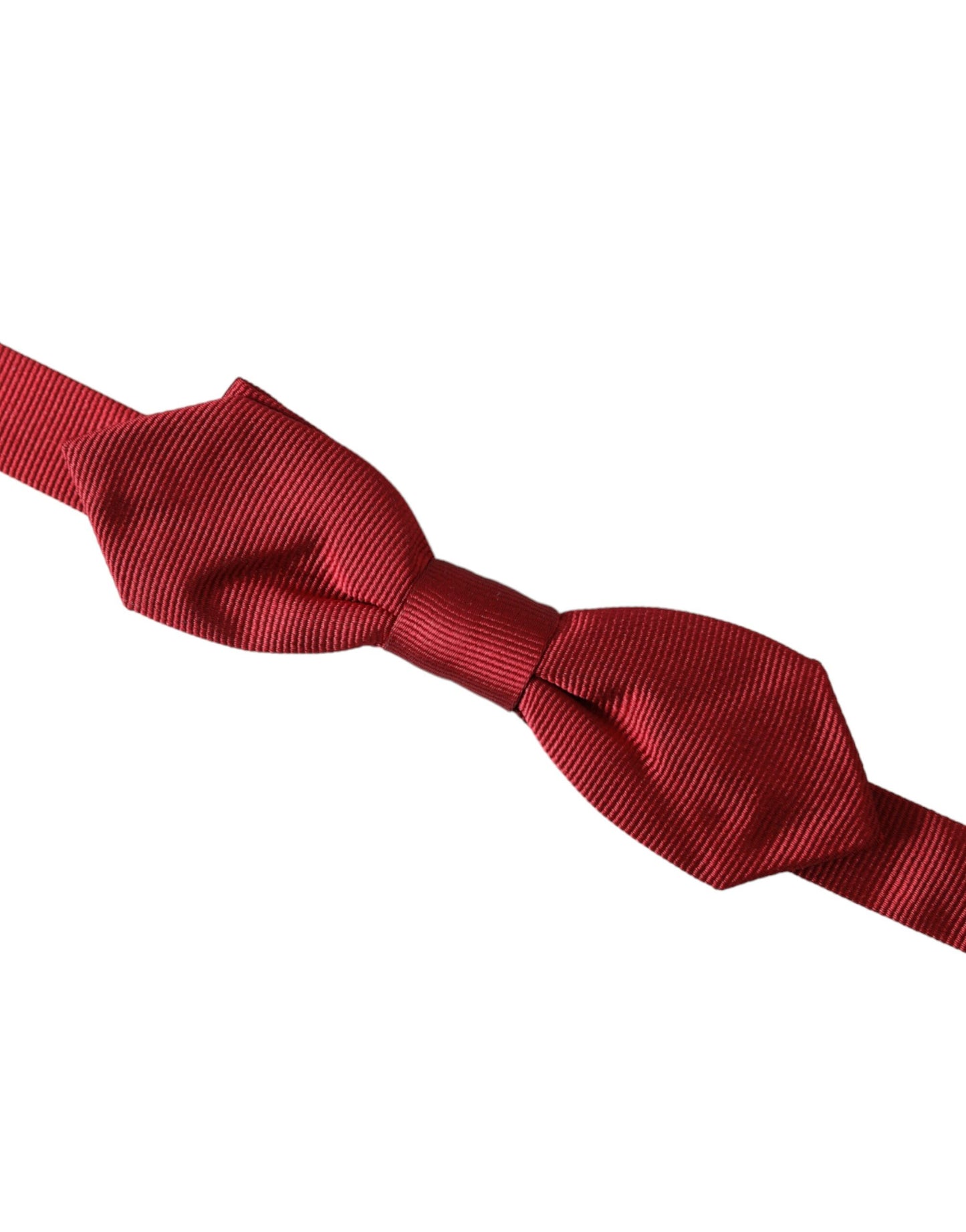 Nœud papillon ajustable en jacquard de soie rouge Dolce & Gabbana pour homme