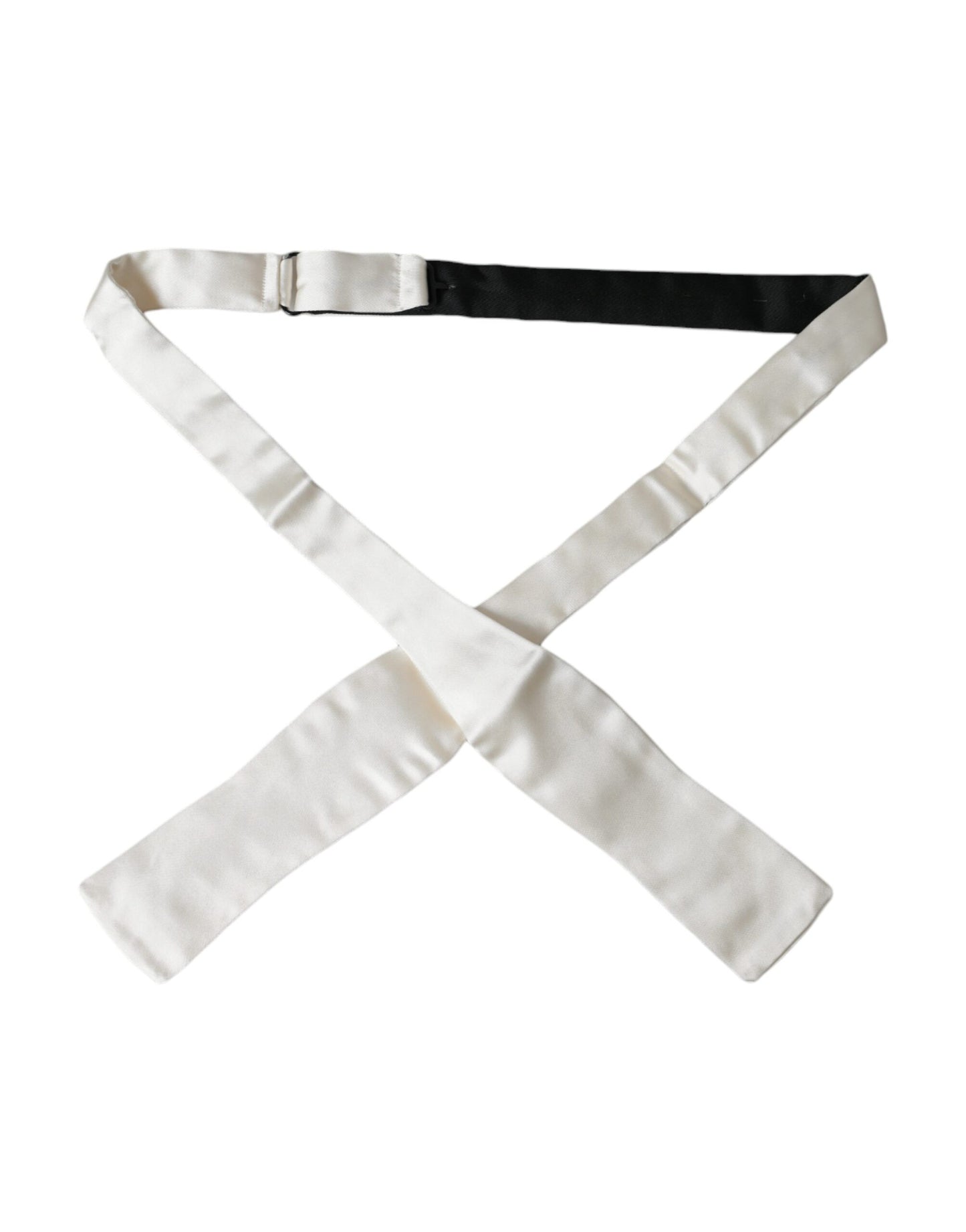 Cravate fine en soie blanche Dolce & Gabbana pour homme