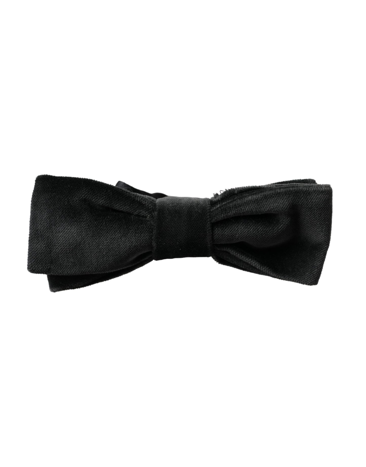 Nœud papillon ajustable en velours noir et coton Dolce & Gabbana pour homme