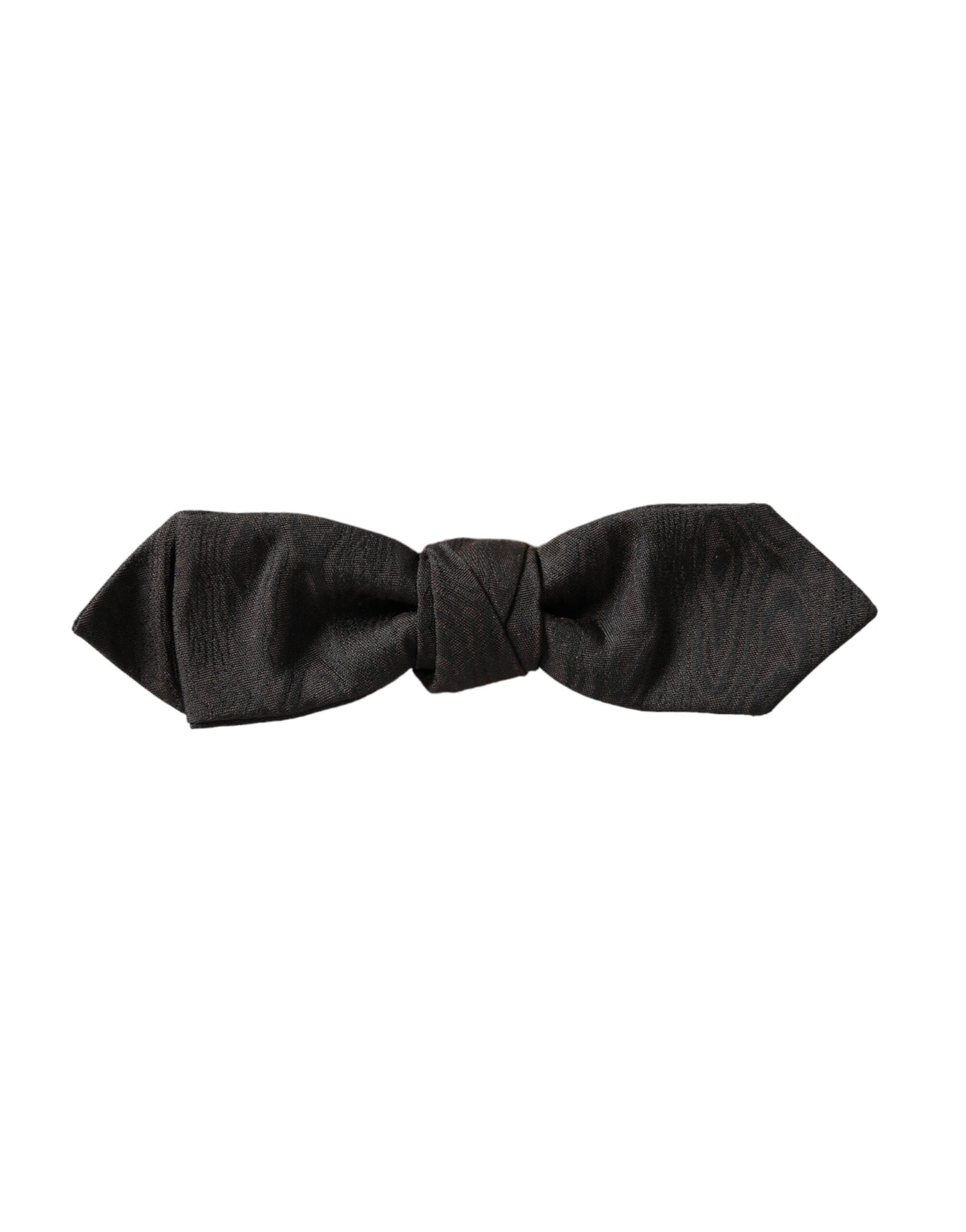 Nœud papillon ajustable en soie noire Dolce & Gabbana pour homme