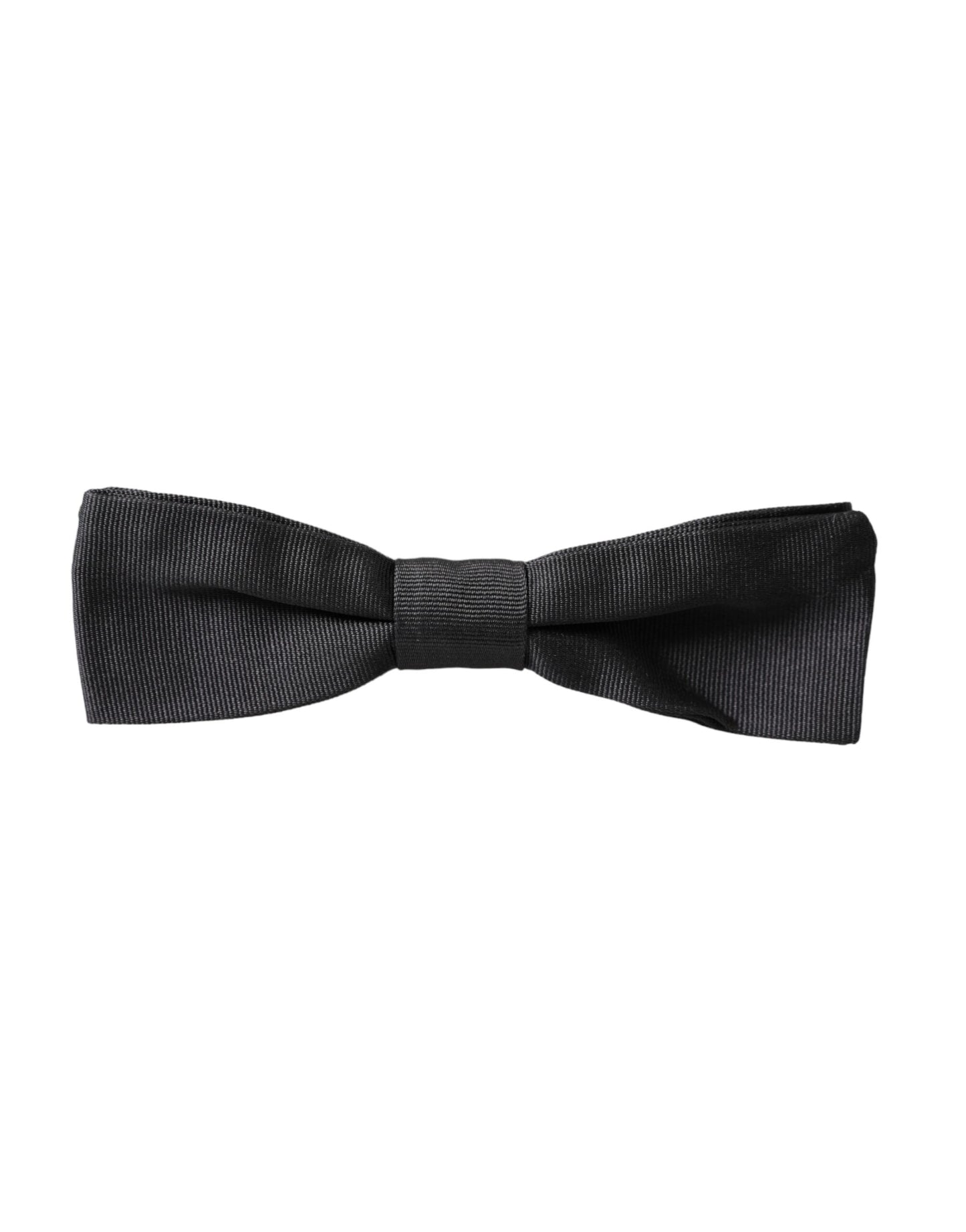 Nœud papillon ajustable en soie noire Dolce & Gabbana pour homme