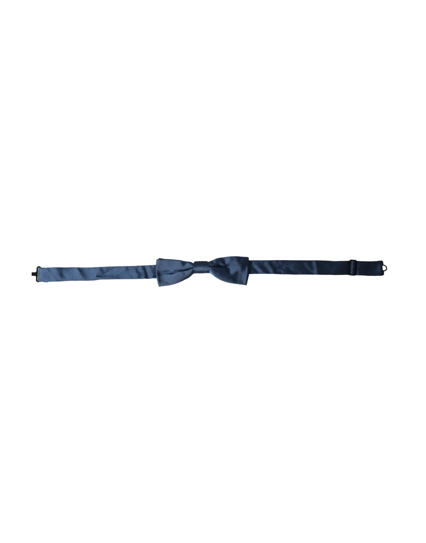 Nœud papillon réglable en satin de soie bleu Dolce & Gabbana pour homme