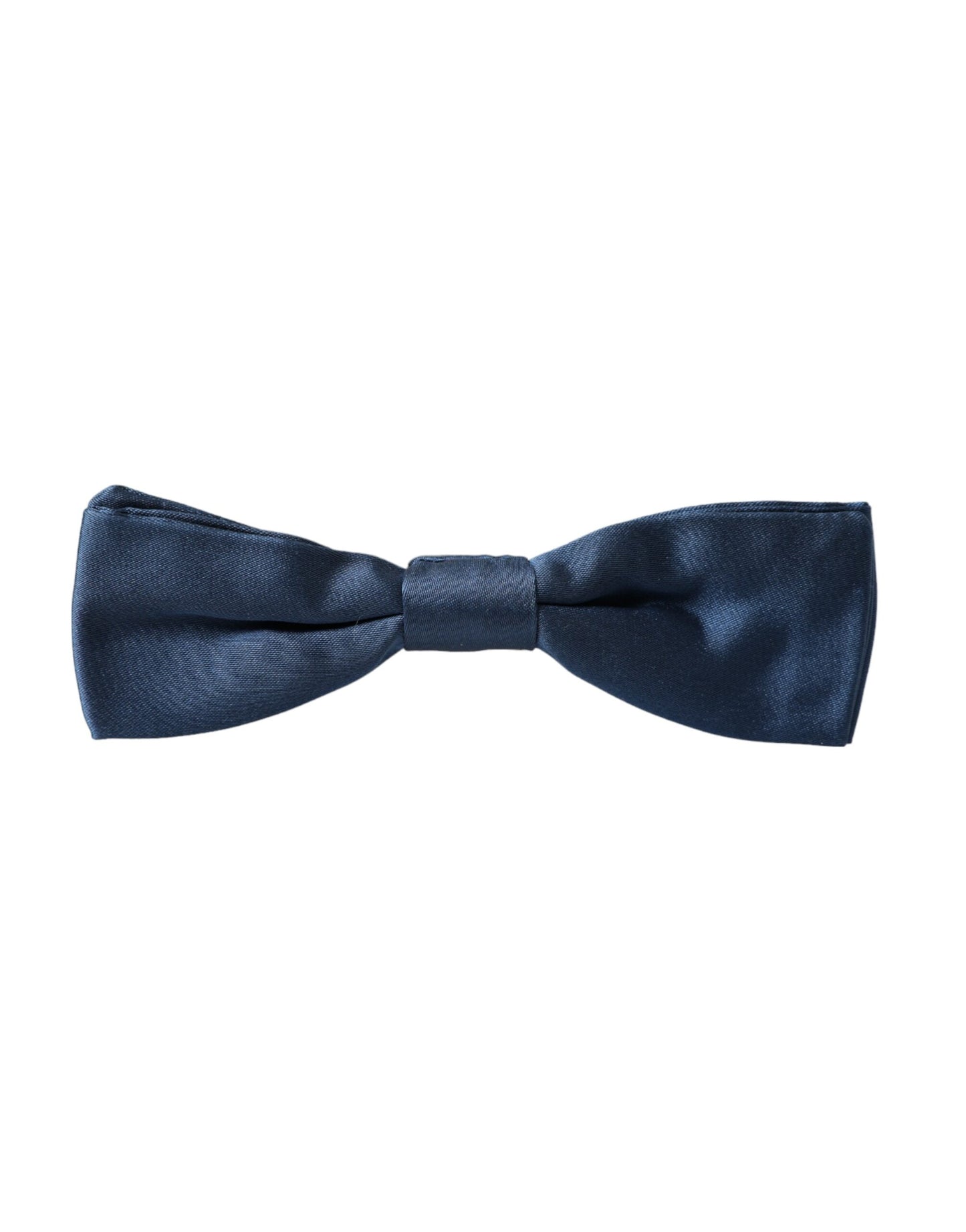 Nœud papillon réglable en satin de soie bleu Dolce & Gabbana pour homme