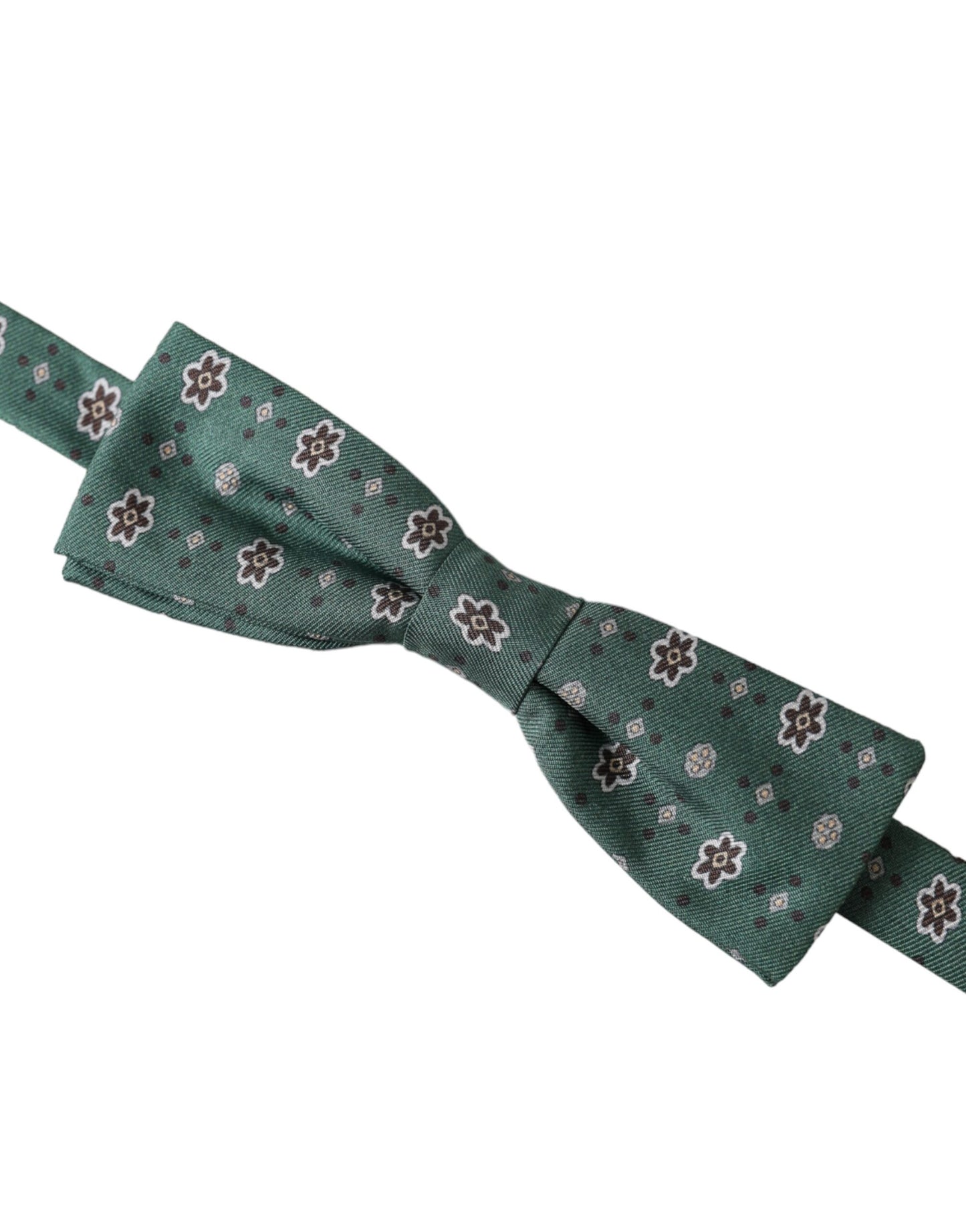 Nœud papillon ajustable à fleurs vert menthe Dolce & Gabbana pour homme