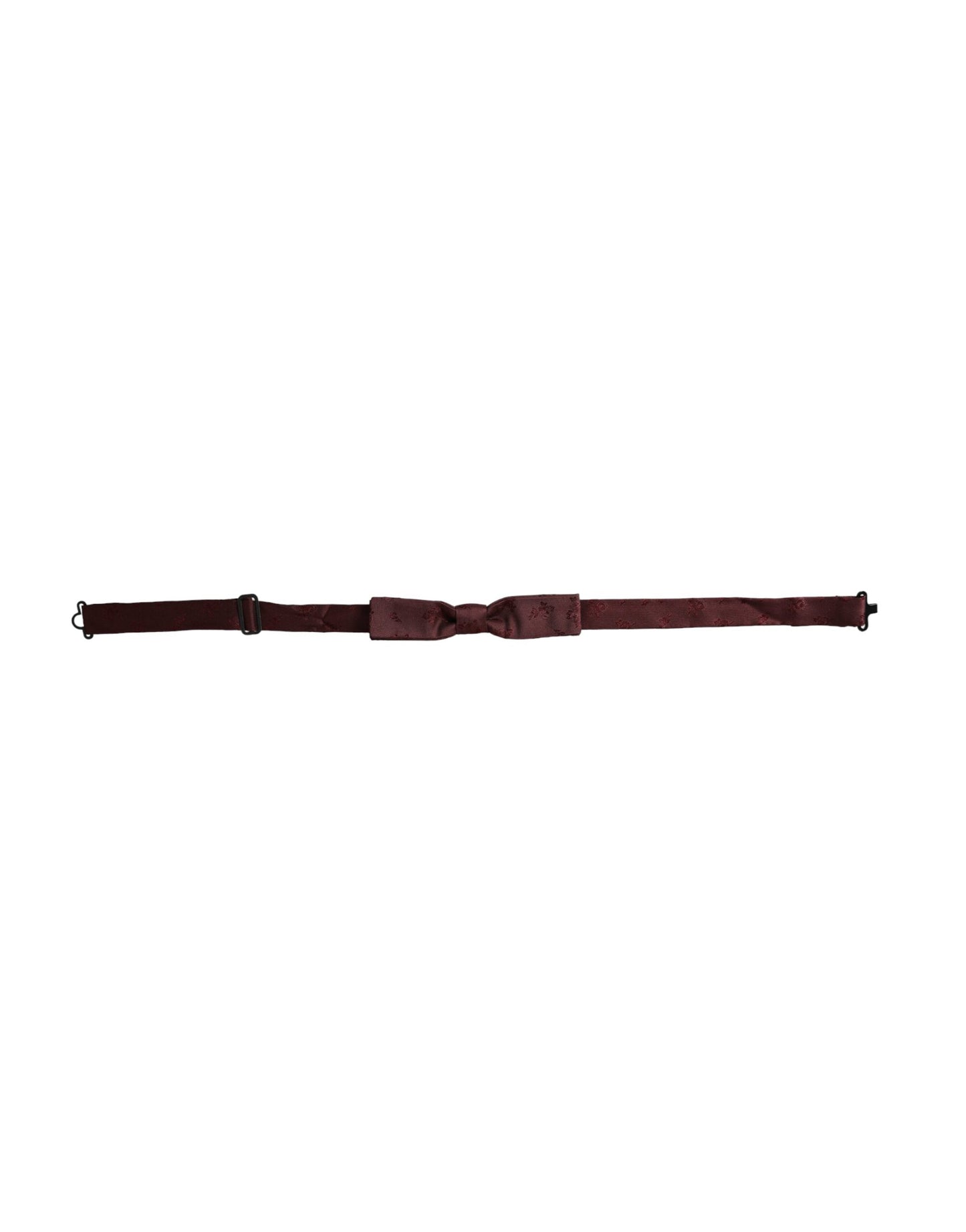 Nœud papillon ajustable en soie à fleurs marron Dolce & Gabbana pour homme