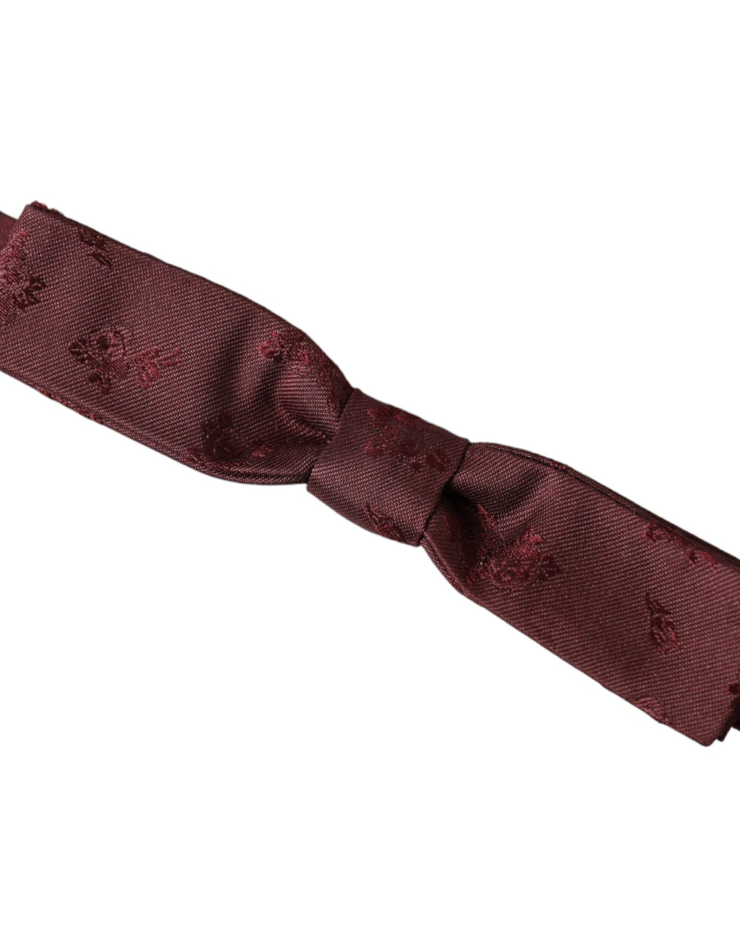 Nœud papillon ajustable en soie à fleurs marron Dolce & Gabbana pour homme