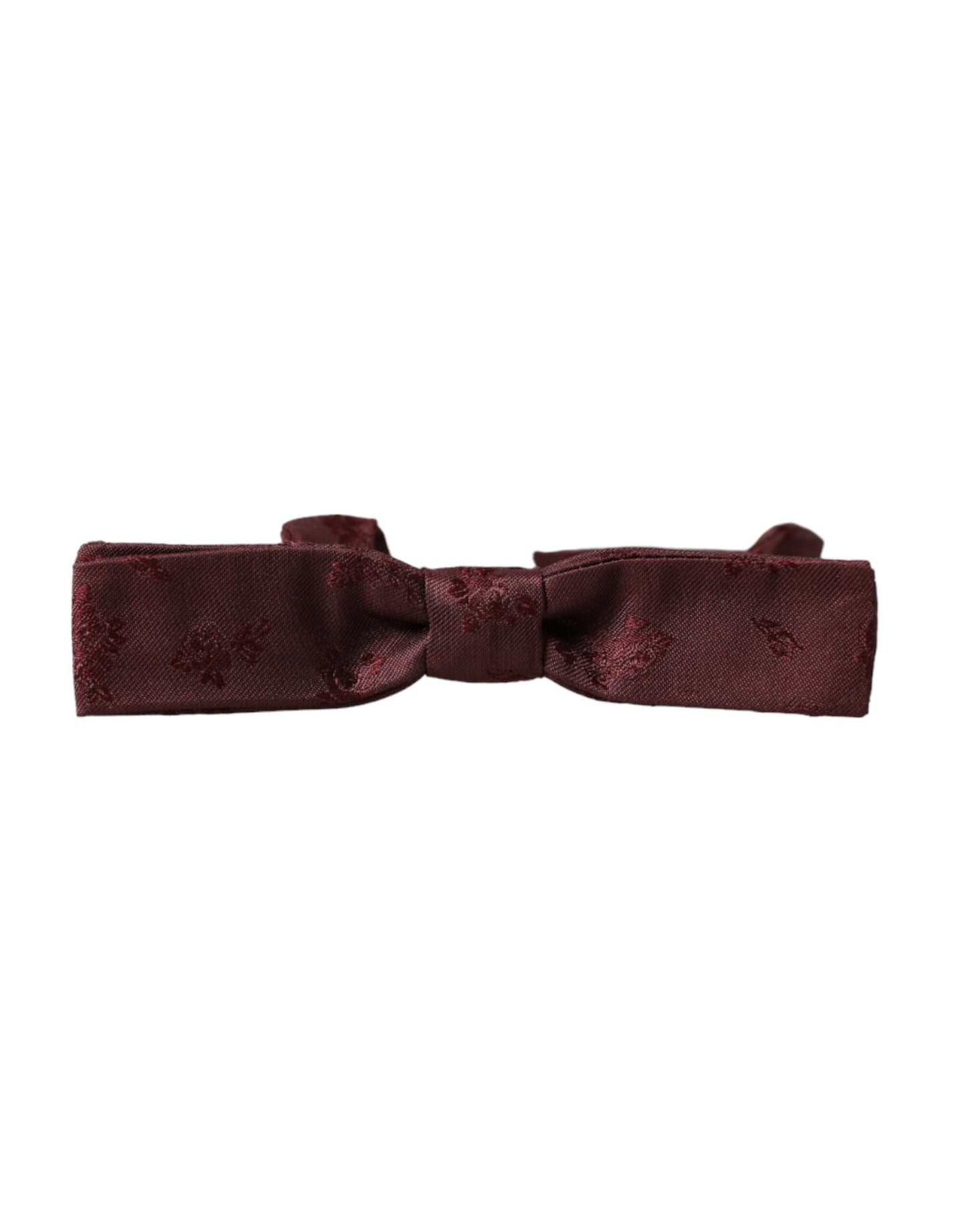 Nœud papillon ajustable en soie à fleurs marron Dolce & Gabbana pour homme