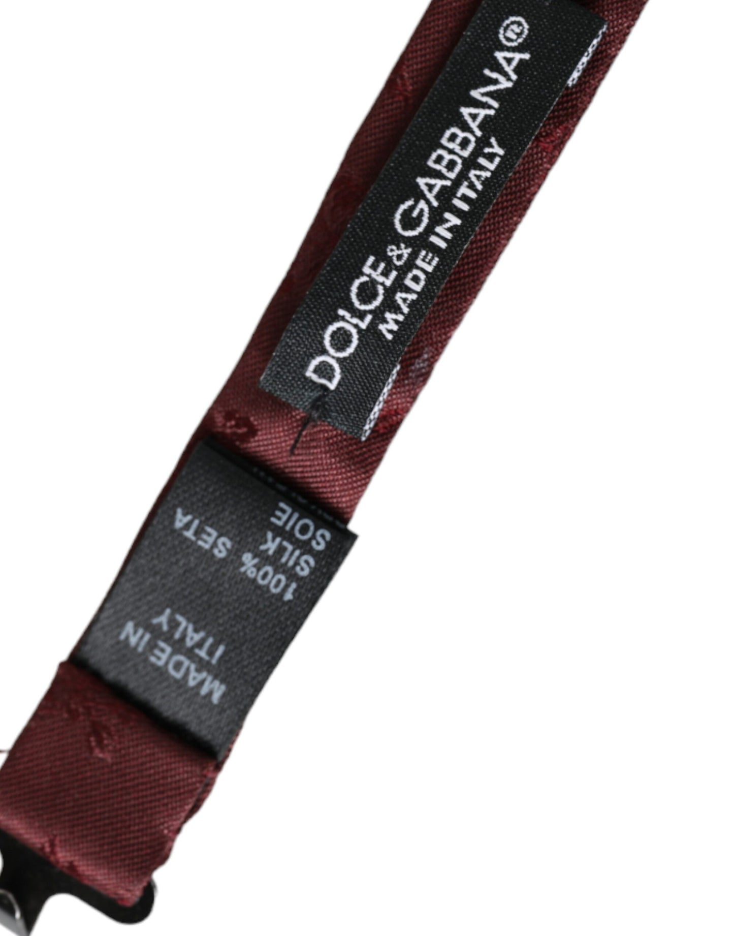 Nœud papillon ajustable en soie à fleurs marron Dolce & Gabbana pour homme