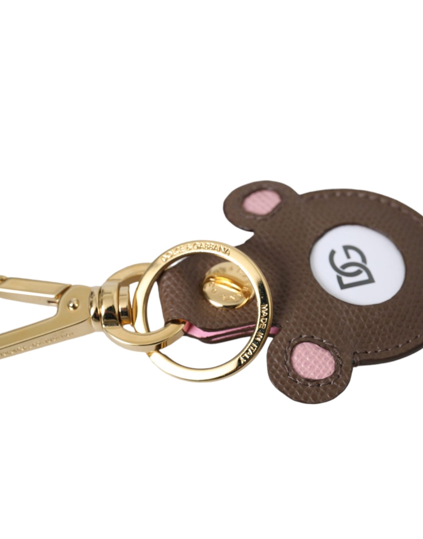 Porte-clés Dolce & Gabbana en cuir de veau Dauphine multicolore avec logo DG