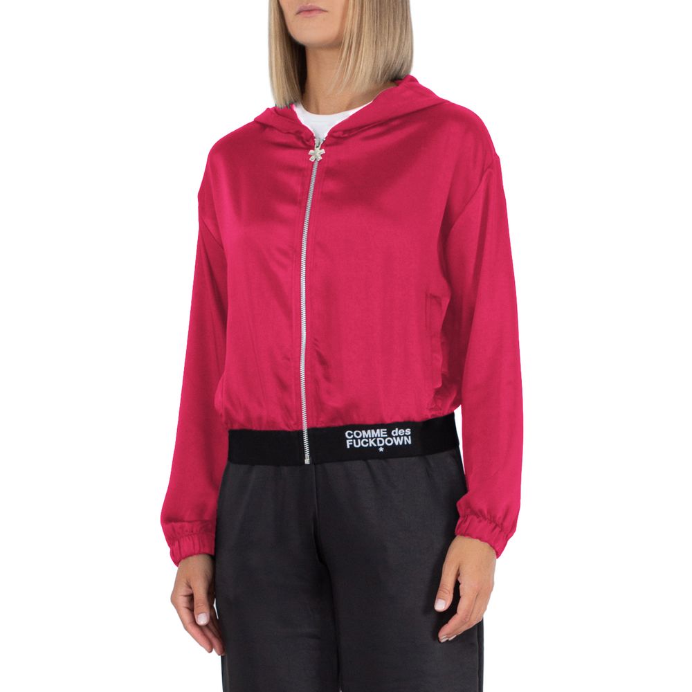 Comme Des Fuckdown Fuchsia Polyester Sweater by Comme Des Fuckdown