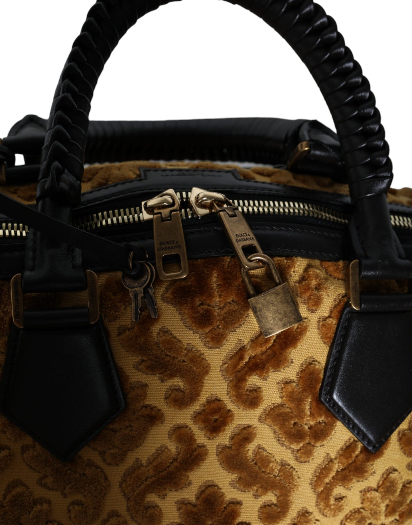 Sac à bandoulière Dolce & Gabbana en velours beige pour femme