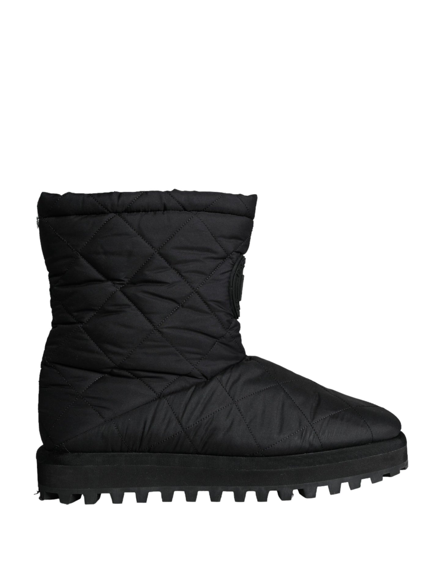 Bottes mi-mollet rembourrées en nylon noir Dolce & Gabbana pour homme