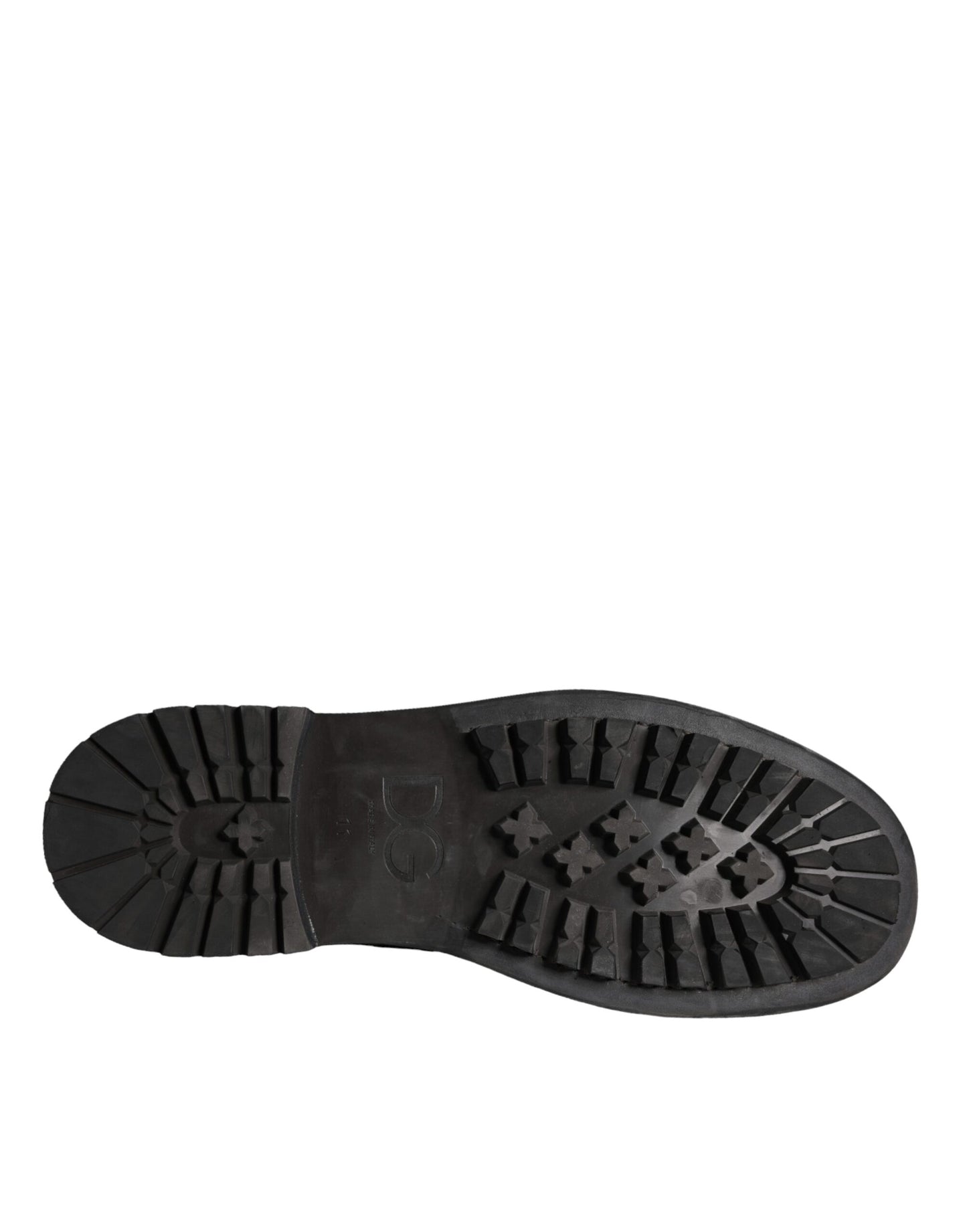 Bottes mi-mollet noires à lacets Dolce & Gabbana pour hommes